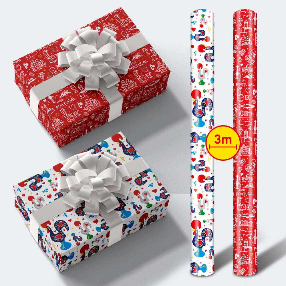 2 Rolls - Portugal - Wrapping Paper / Papel de Embrulho (50x300cm) #2
