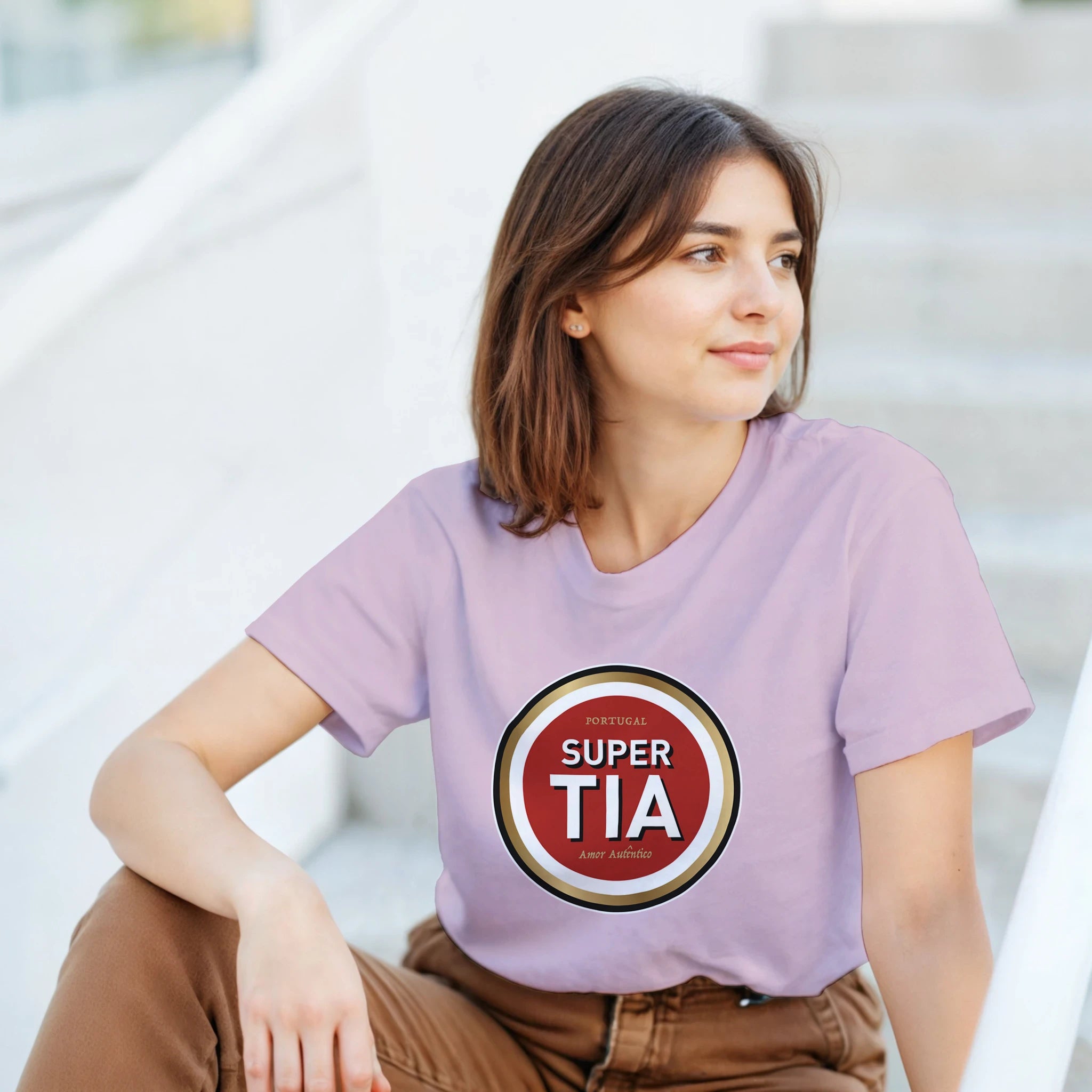 "Super Tia - Amor Autêntico" T-shirt