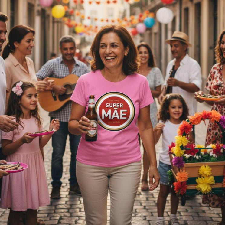 "Super Mãe - Amor Autêntico" T-shirt