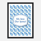 A4 21x29.7 cm / 8x12″ / Black frame