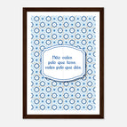 A4 21x29.7 cm / 8x12″ / Dark wood frame