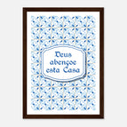 A4 21x29.7 cm / 8x12″ / Dark wood frame