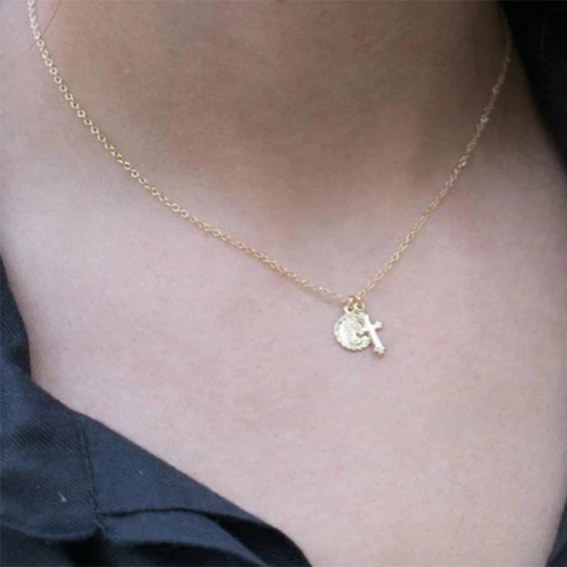 925 Sterling Silver Cross Pendant Necklace