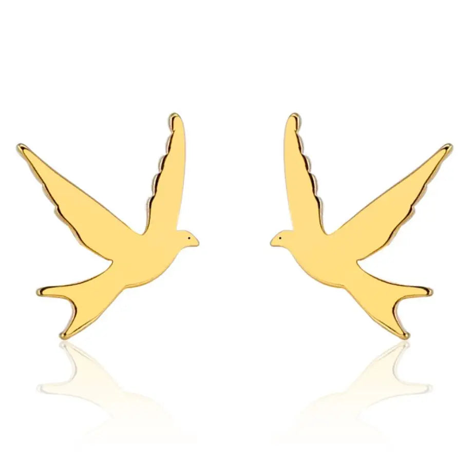 Little Swallow Stud Earrings