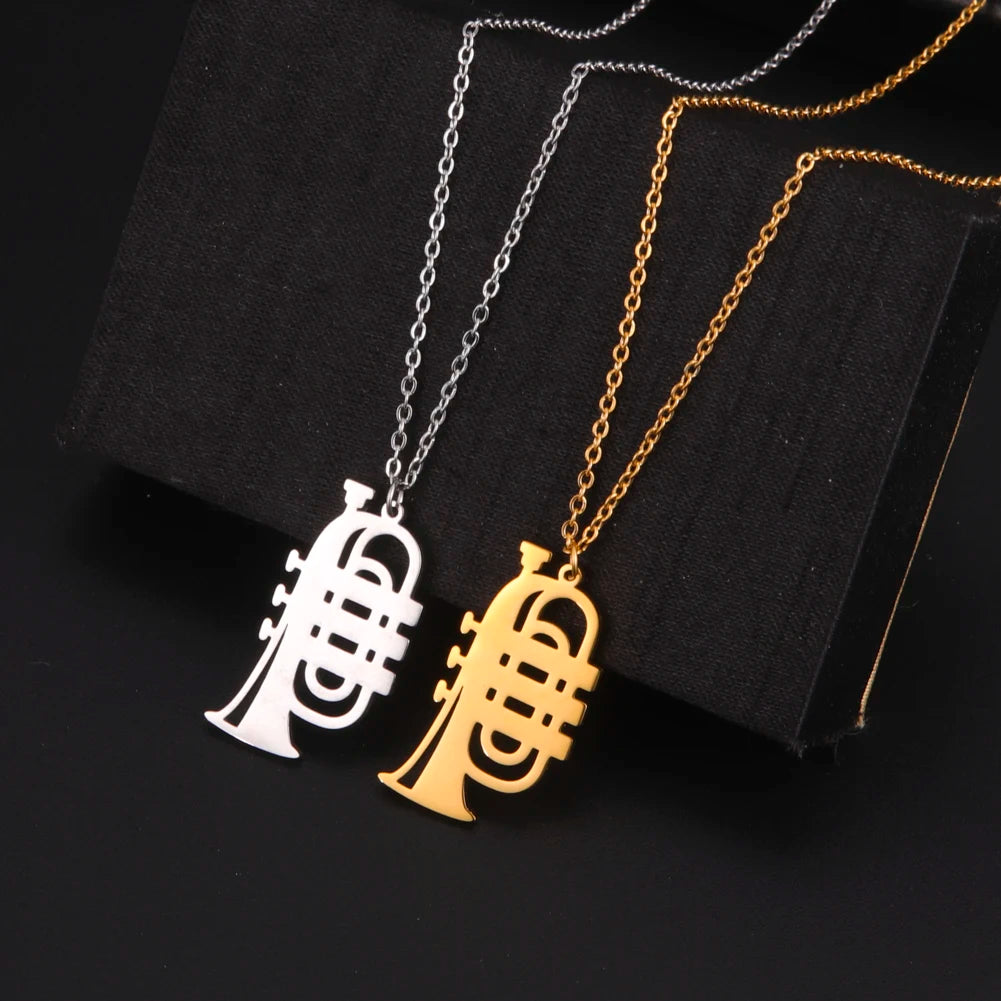 Stainless Steel Philharmonic Instruments Necklace