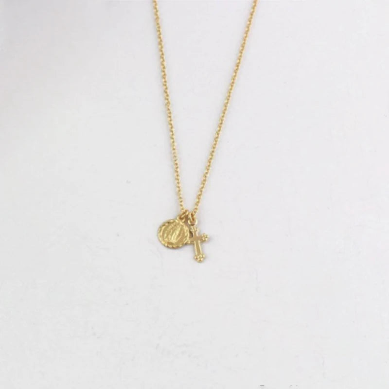 925 Sterling Silver Cross Pendant Necklace