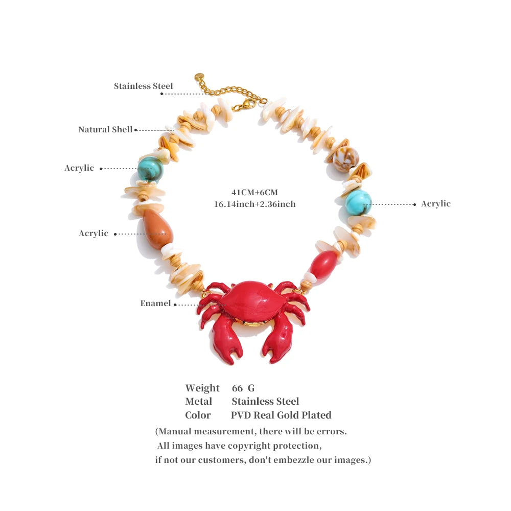 "Caranguejo" Necklace