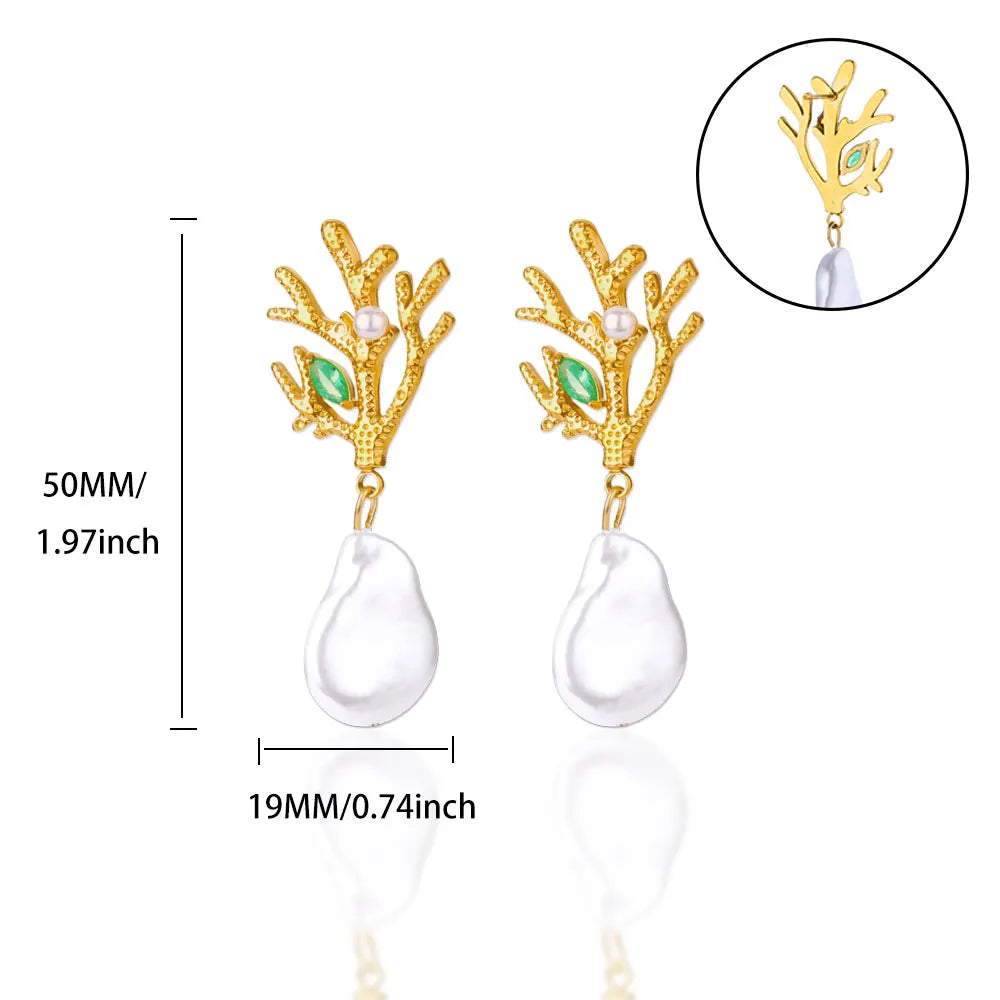 "Sussurro do Coral" Earrings