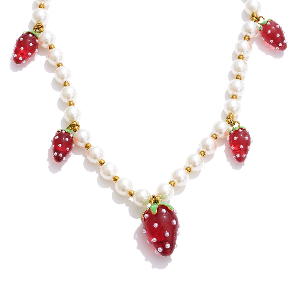 "Morangos com Açúcar" Necklace & Bracelet