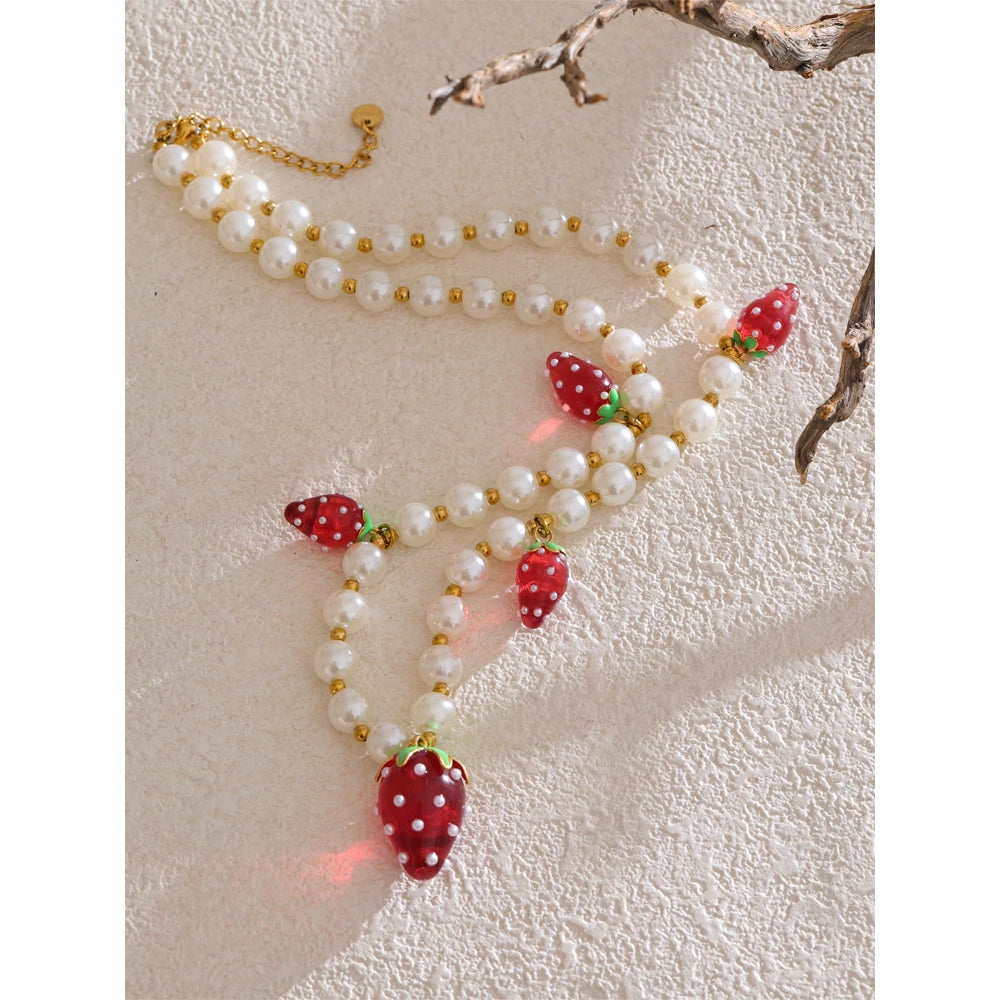 "Morangos com Açúcar" Necklace & Bracelet