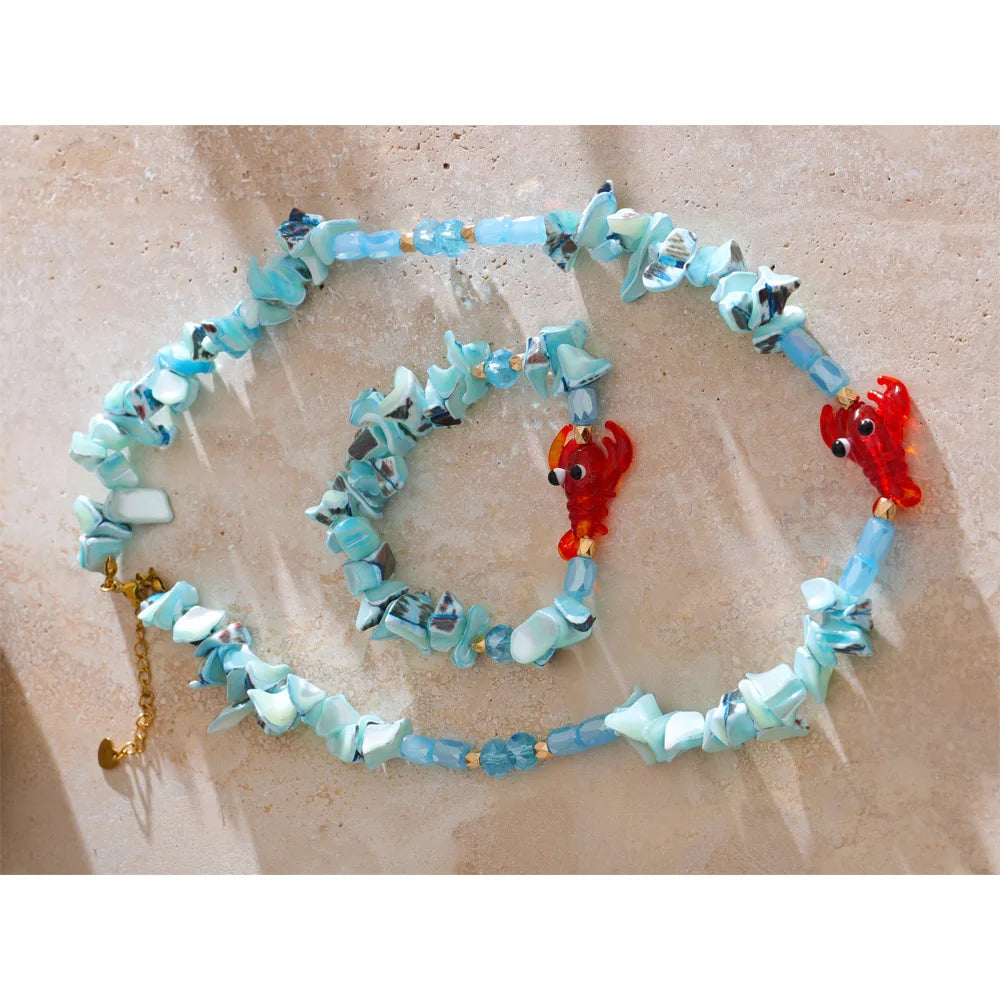"Lagostim" Necklace & Bracelet