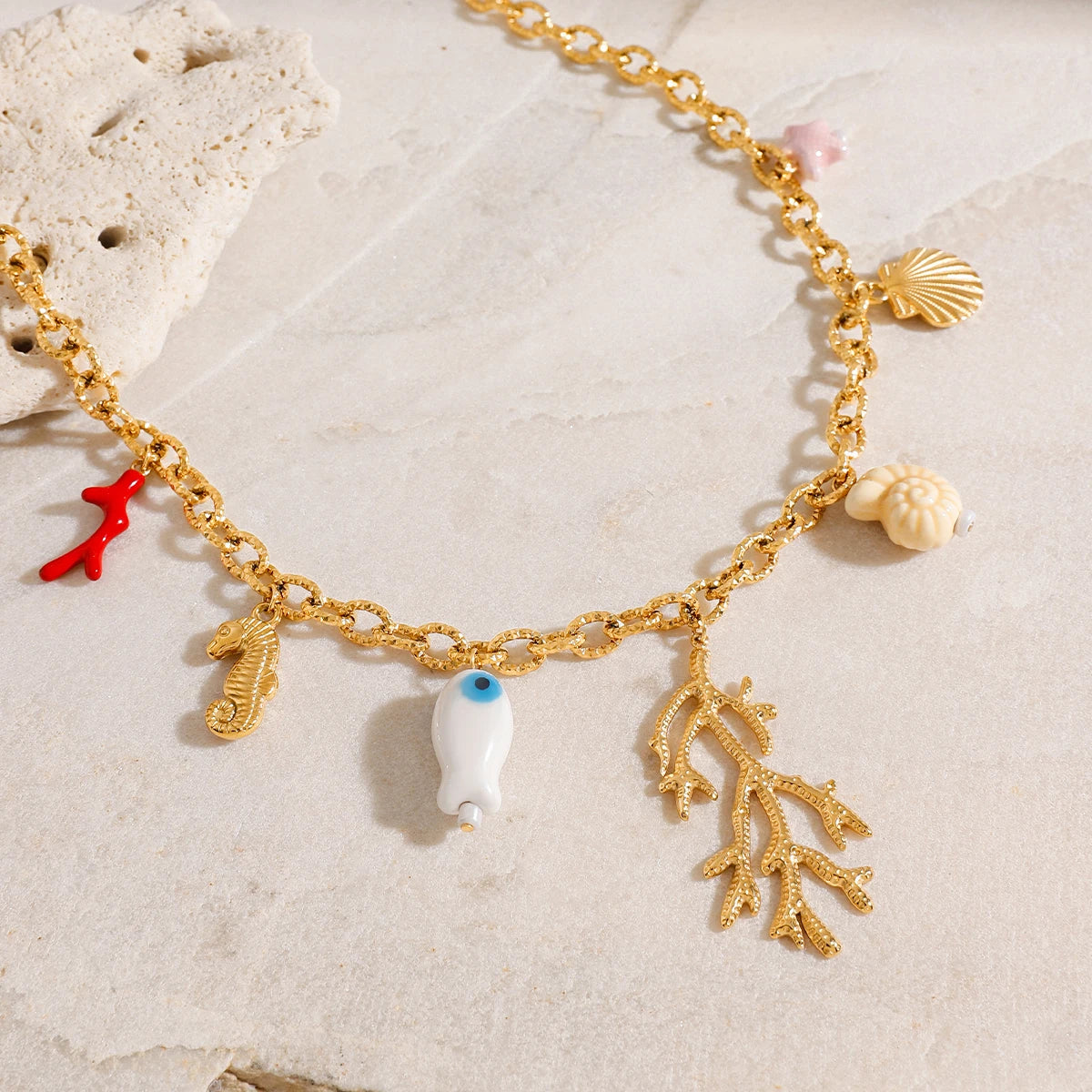 "Coral Atlântico" Necklace