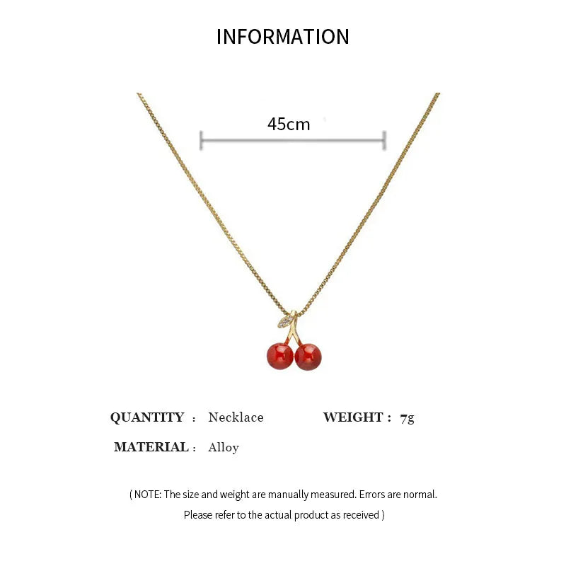 ''Ginjinha'' Necklace & Earings Set