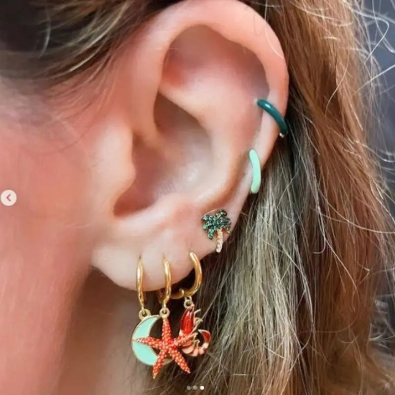 "Camarão" Earrings
