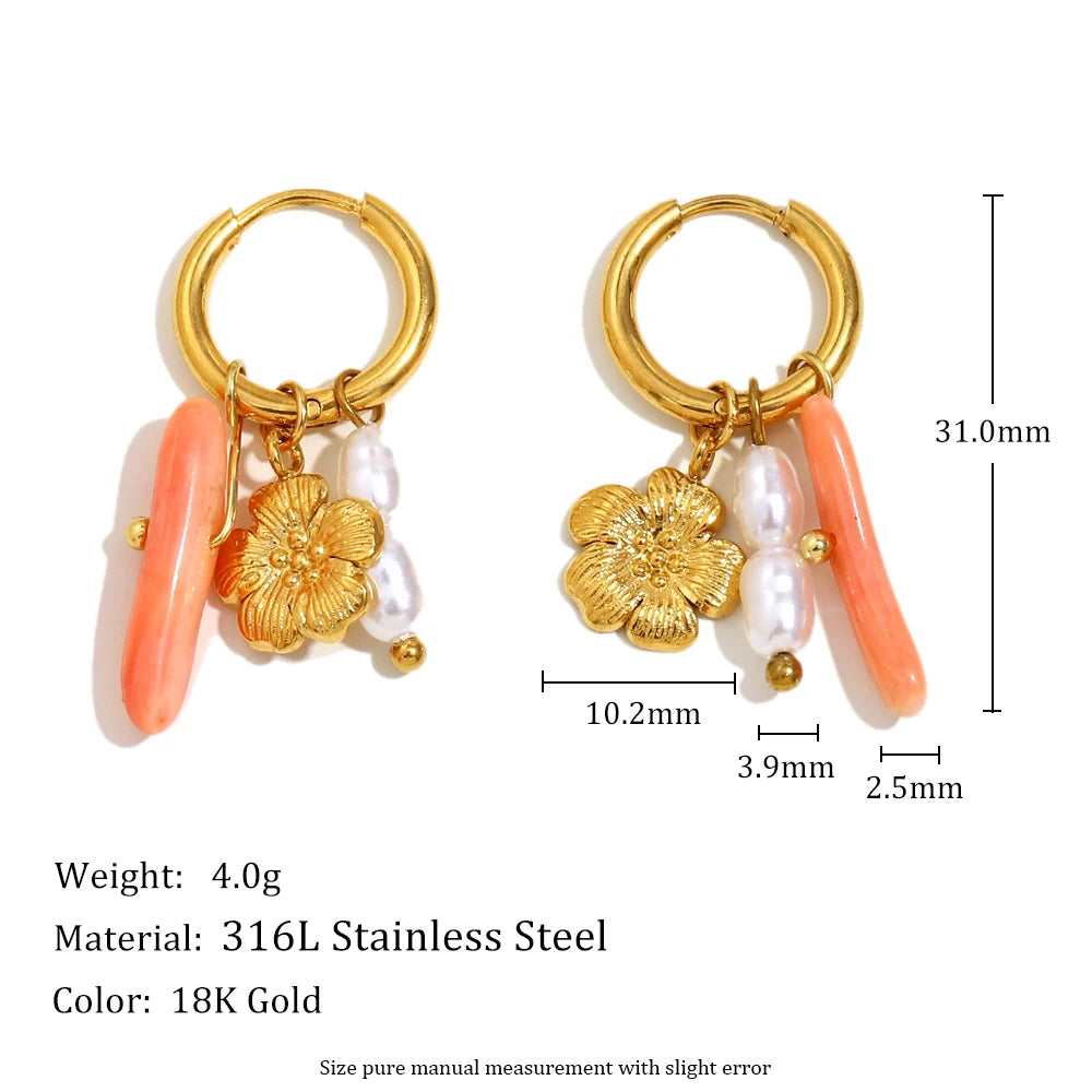 Coral Flower Necklace