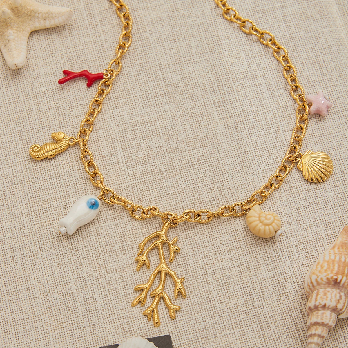"Coral Atlântico" Necklace