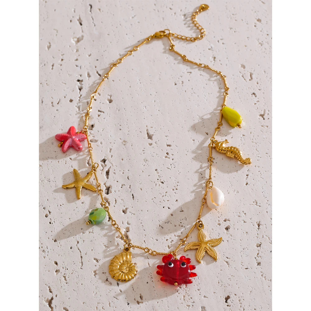 Crab Life Necklace