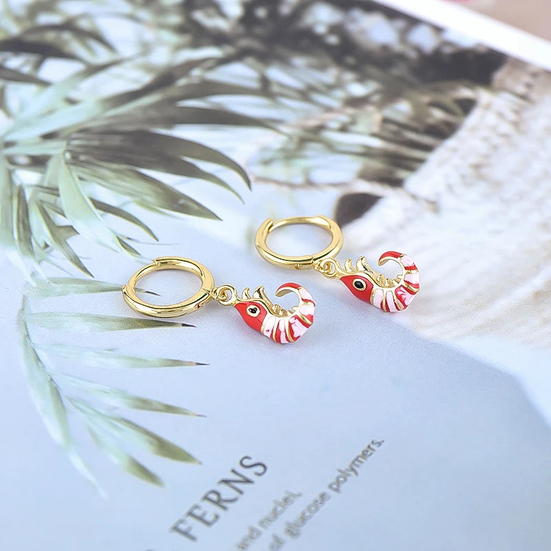 "Camarão" Earrings