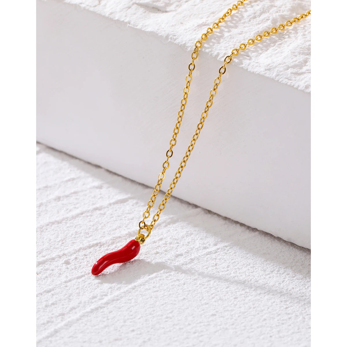 "Pimenta da Terra" 18K Gold Plated Stainless Steel Necklace