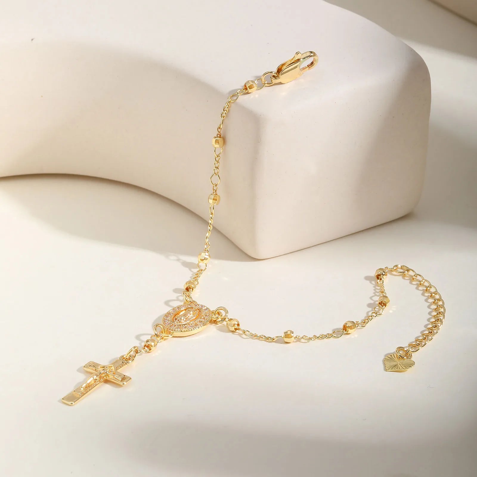 Heritage Rosary Bracelet Gold Plated