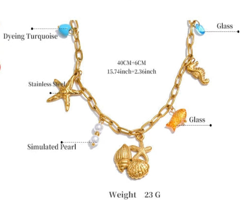 Ocean Style Charm Necklace