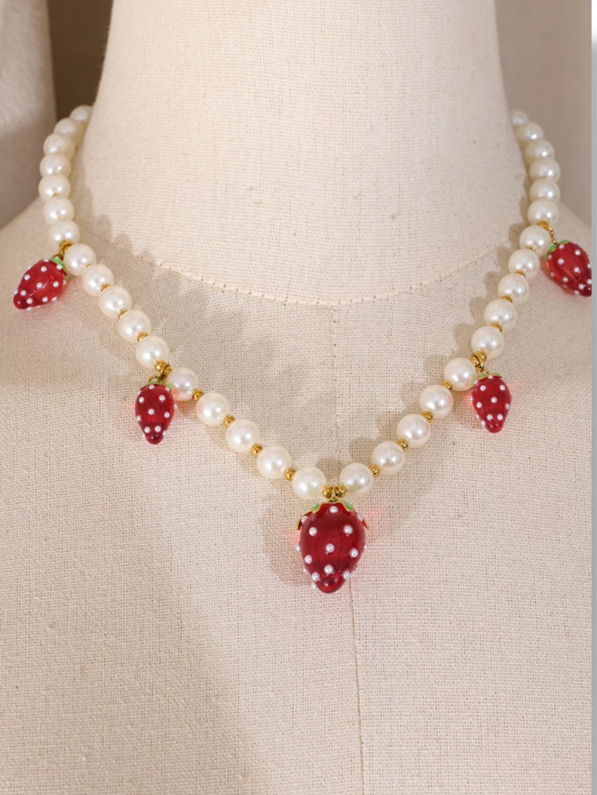 "Morangos com Açúcar" Necklace & Bracelet