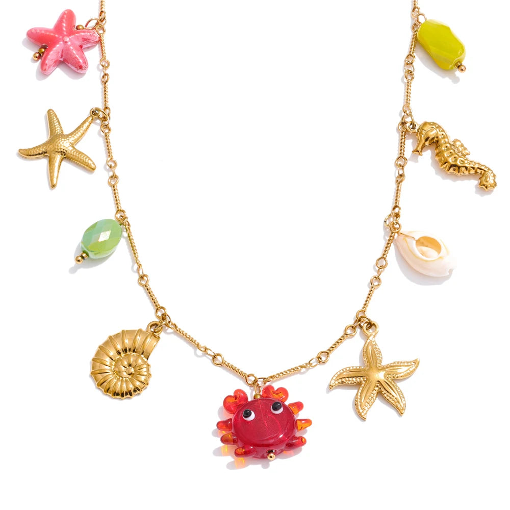 Crab Life Necklace