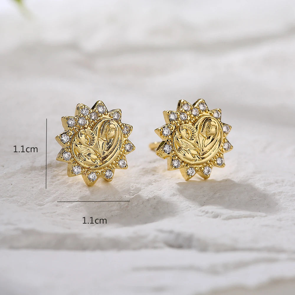 Heritage Earrings Gold Plated