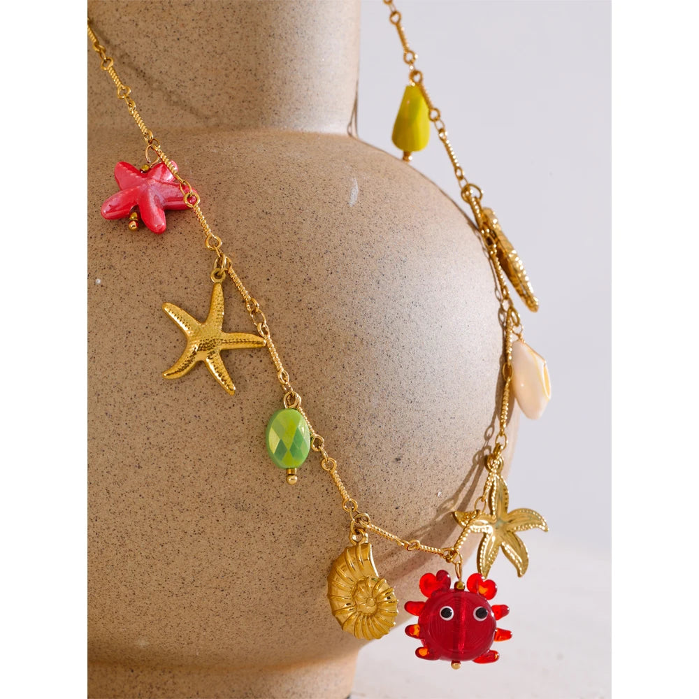 Crab Life Necklace