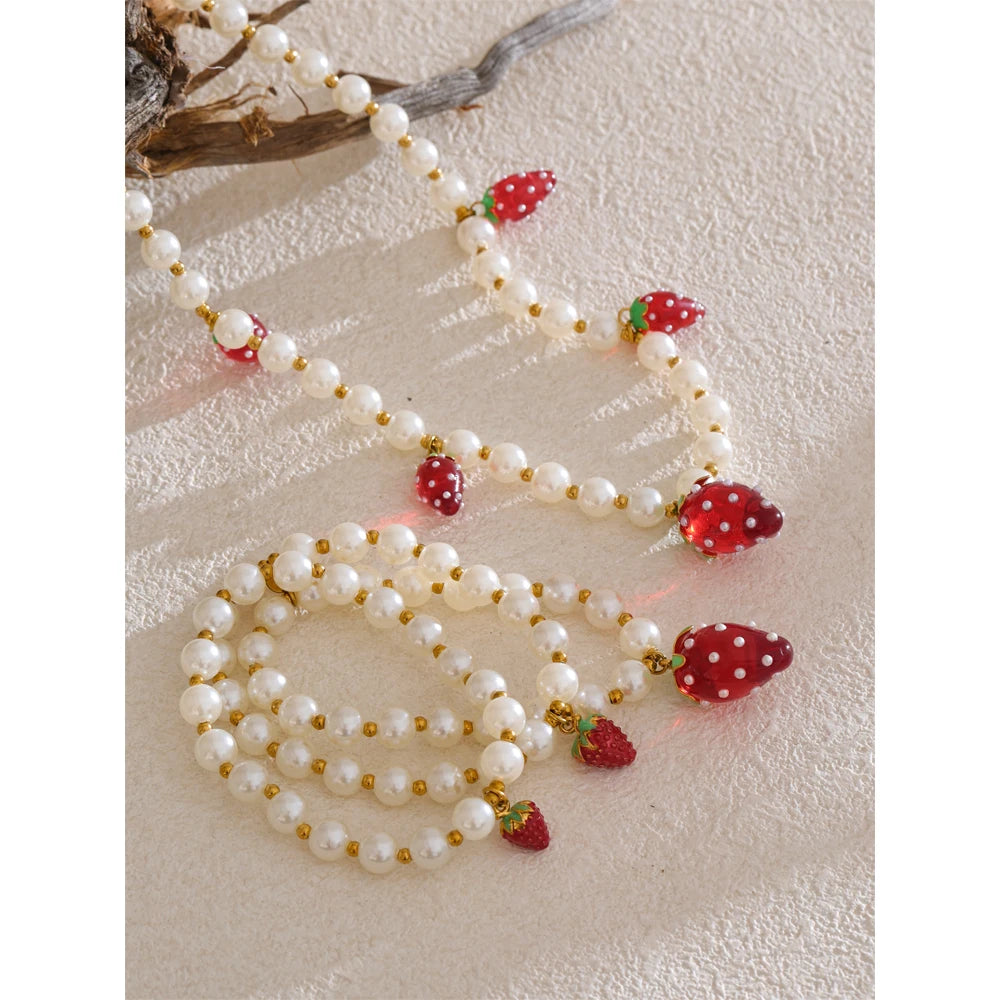 "Morangos com Açúcar" Necklace & Bracelet
