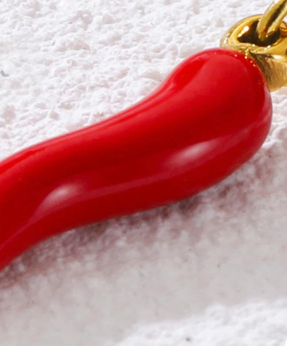 "Pimenta da Terra" 18K Gold Plated Stainless Steel Necklace