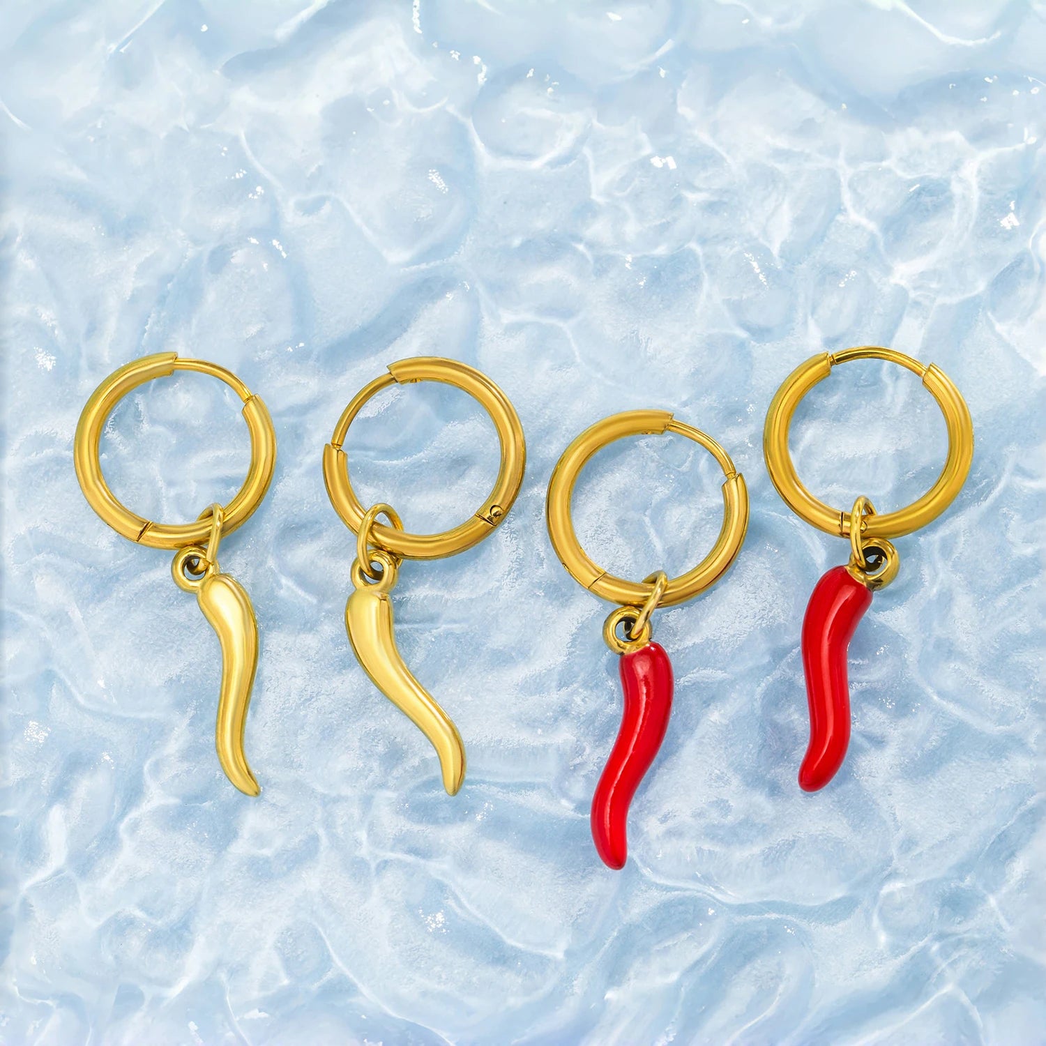 "Pimenta da Terra" Necklace 18k Gold Plated Stainless steel