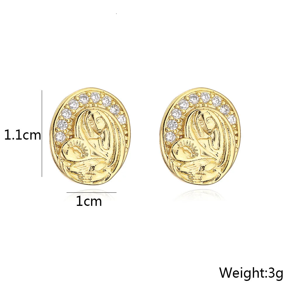 Heritage Earrings Gold Plated