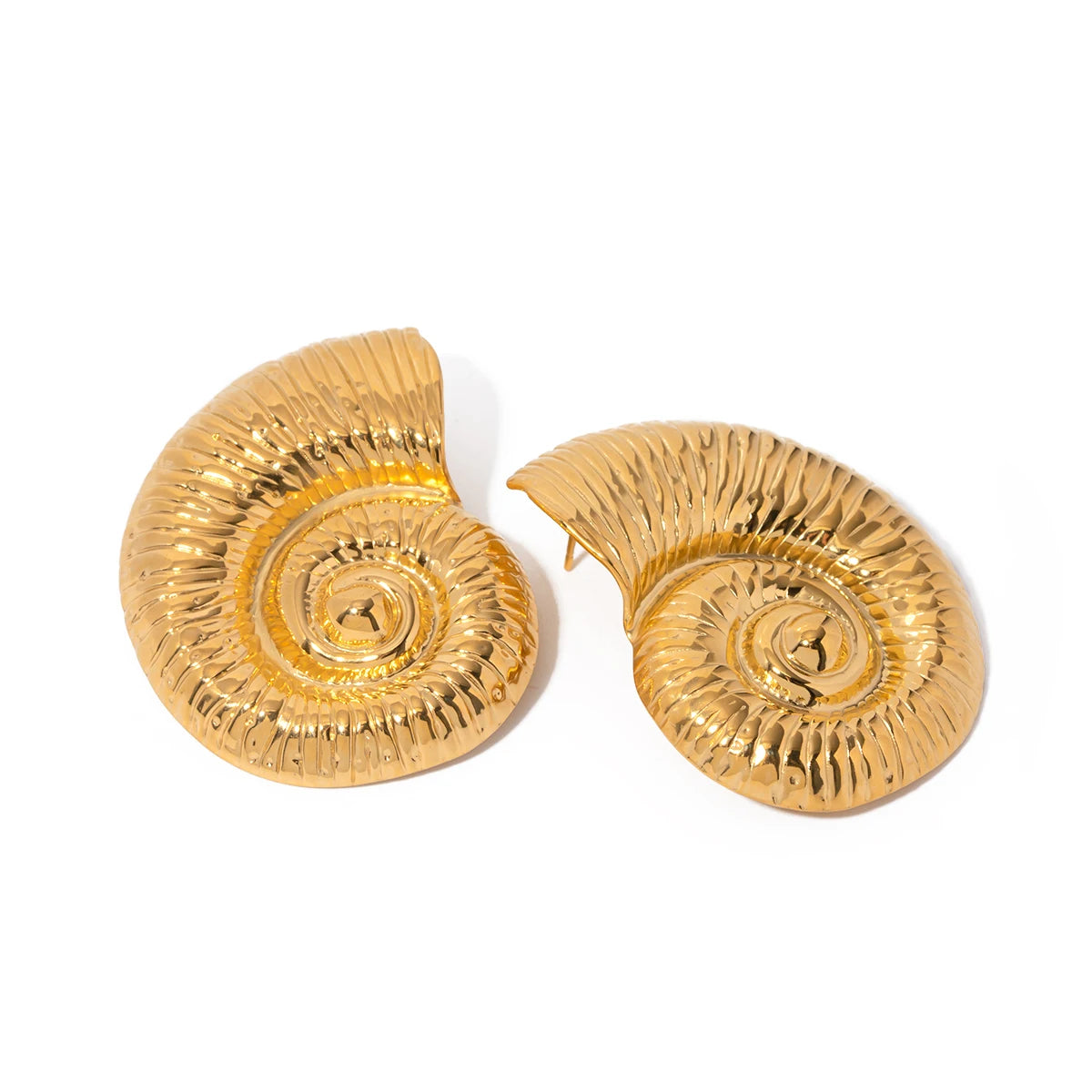 Chunky Conch Stud Earrings