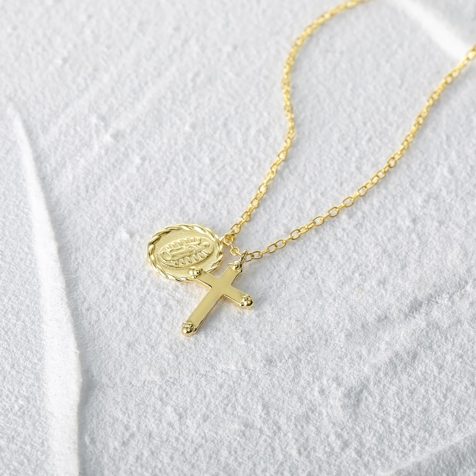 925 Sterling Silver Cross Pendant Necklace