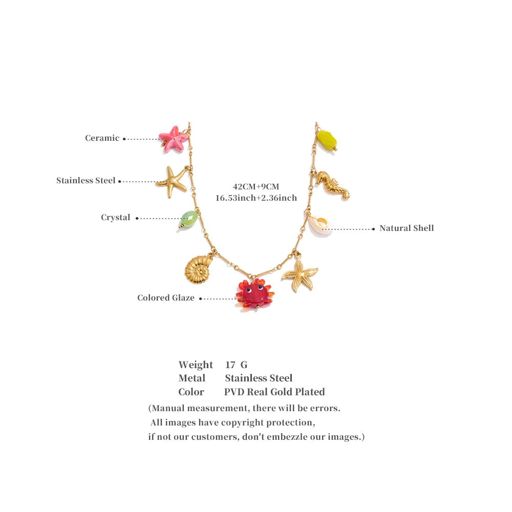 Crab Life Necklace