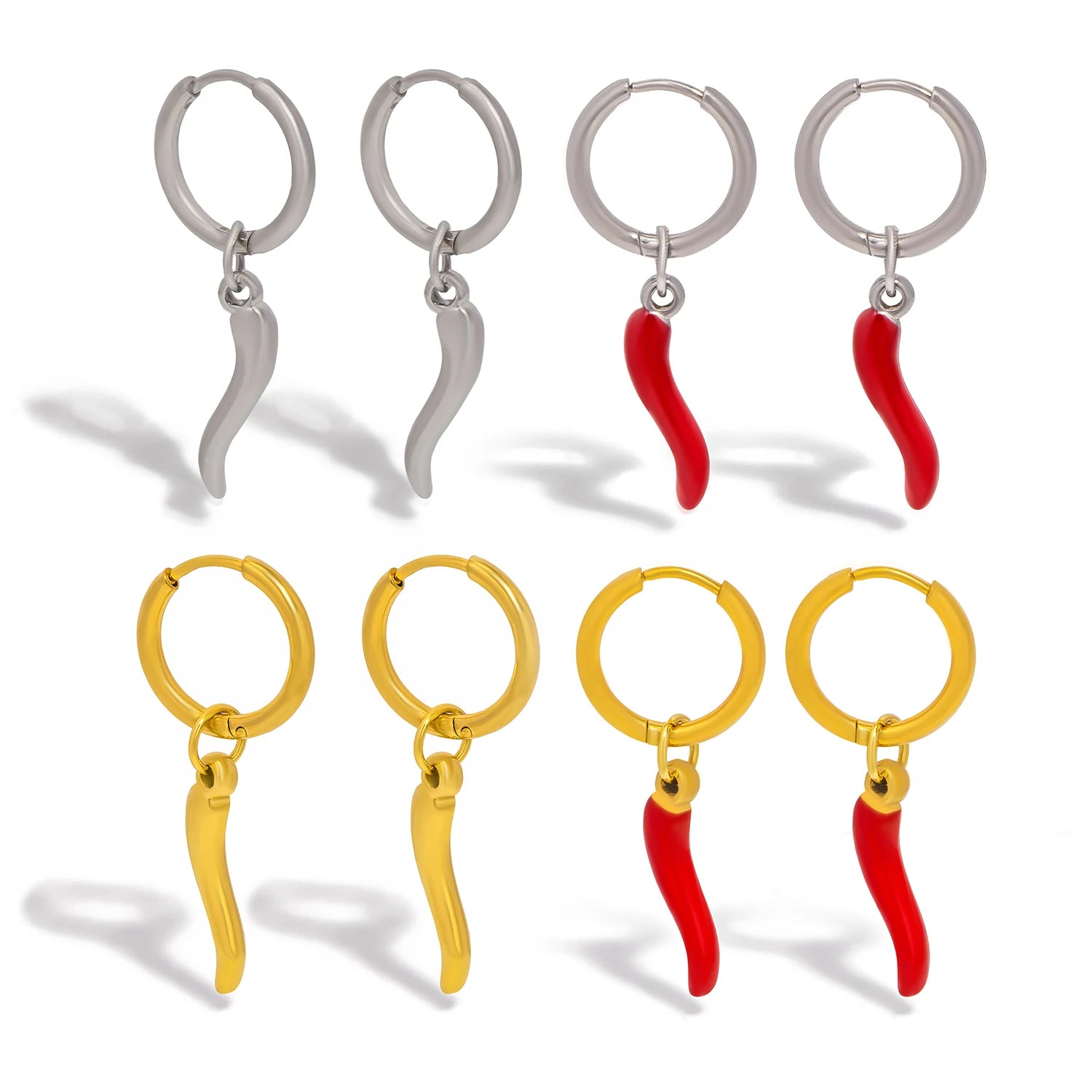 "Pimenta da Terra" Necklace 18k Gold Plated Stainless steel