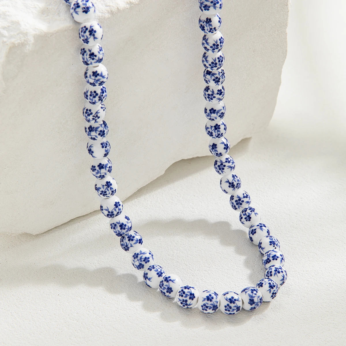 Ceramic bead necklace