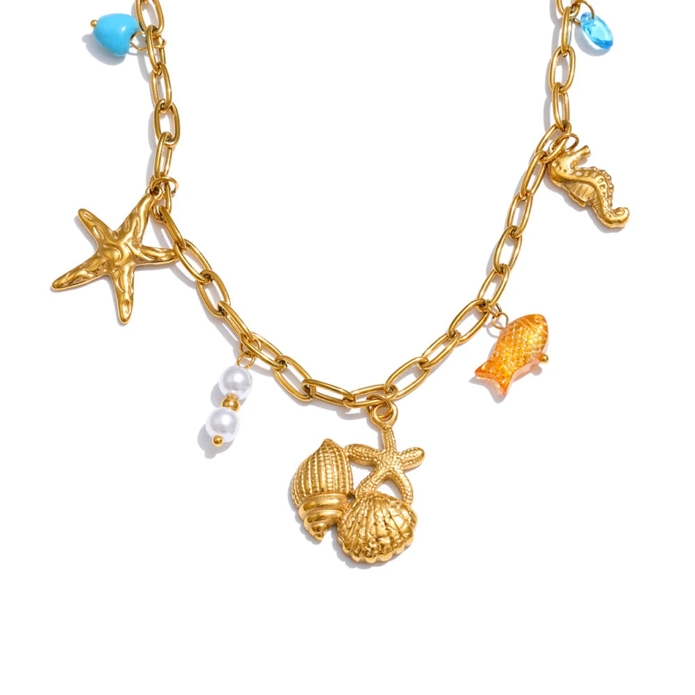 Ocean Style Charm Necklace