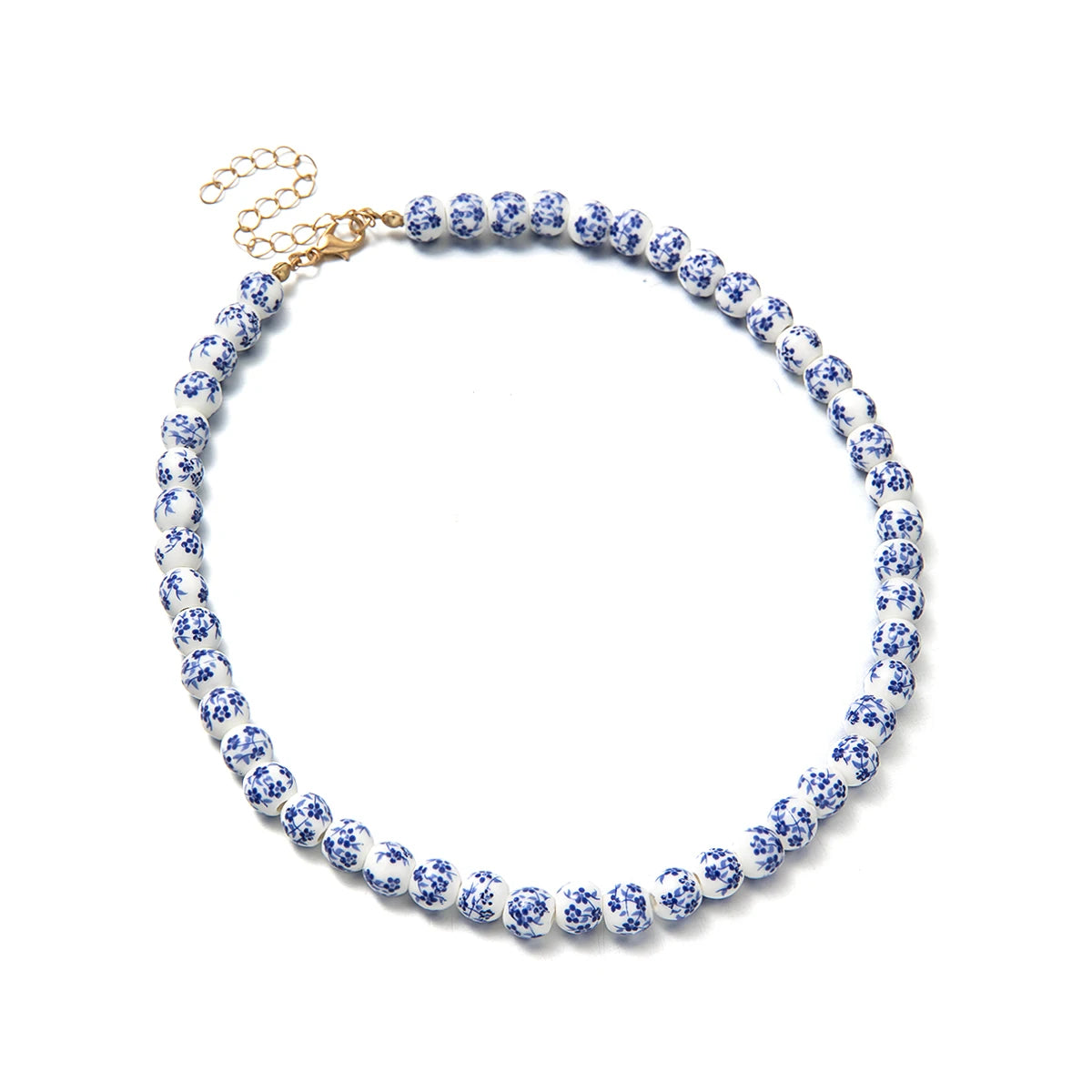 Ceramic bead necklace