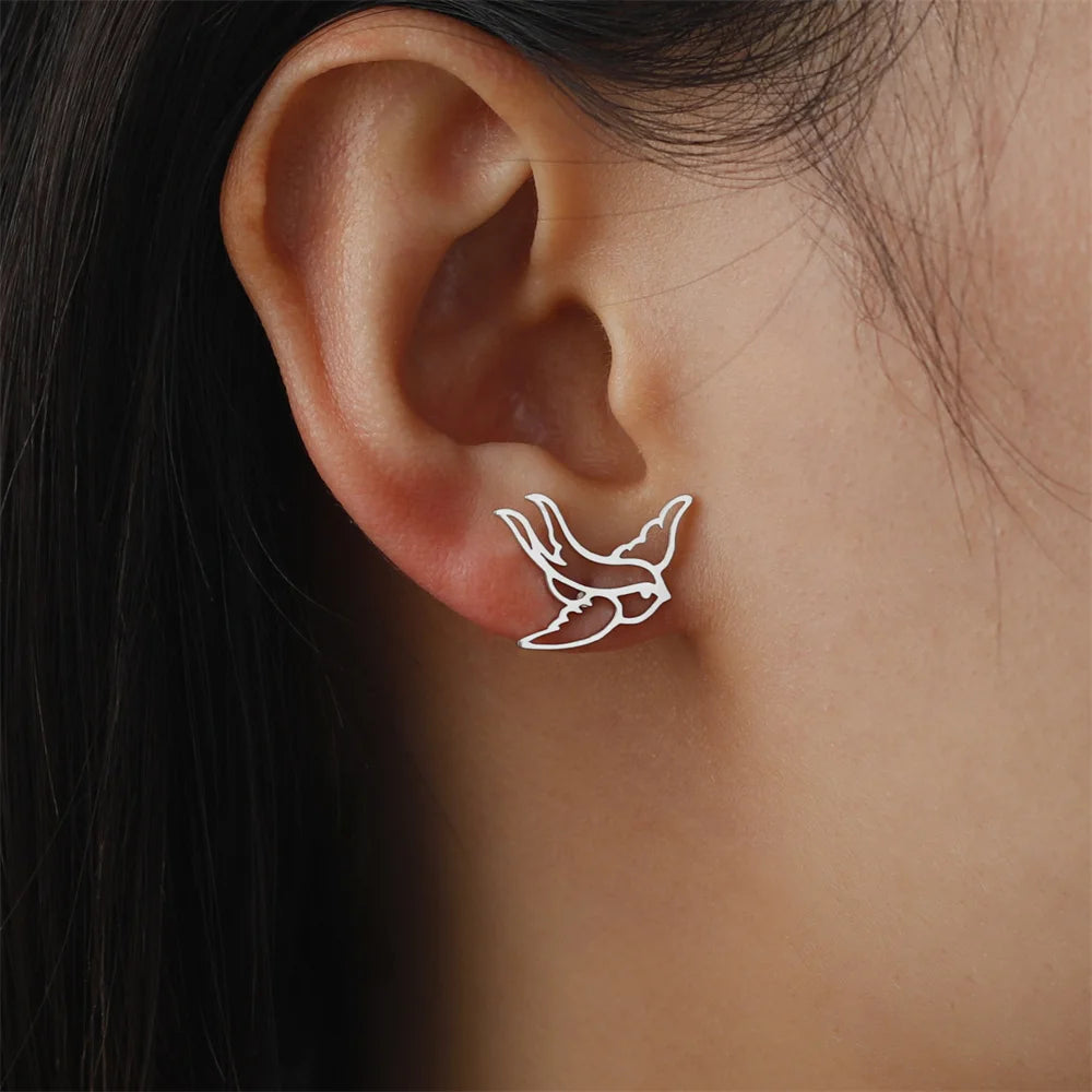 Swallow Small Stud Earring