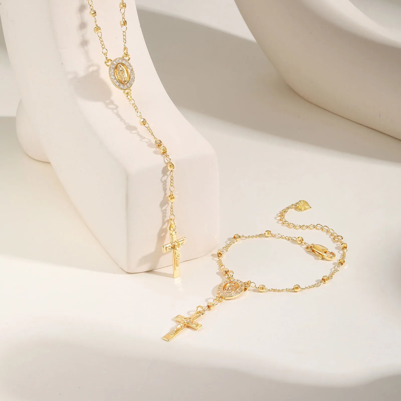 Heritage Rosary Bracelet Gold Plated