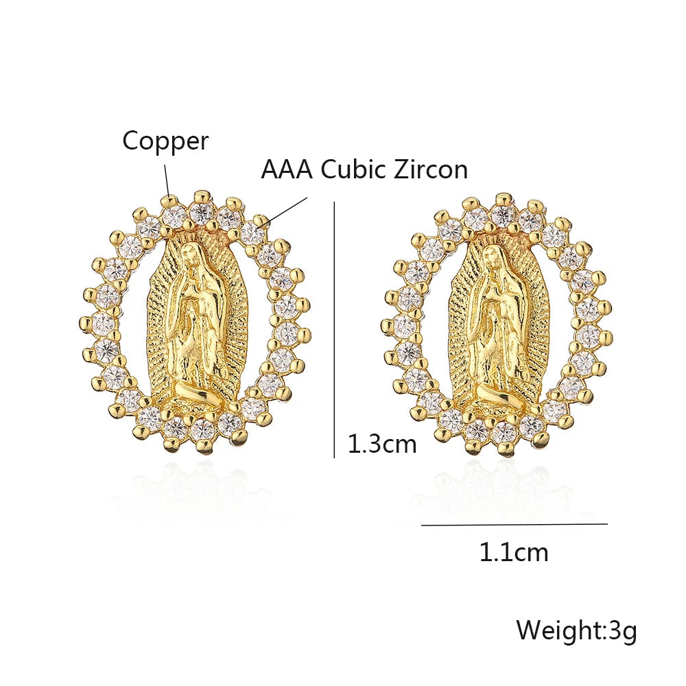Heritage Earrings Gold Plated