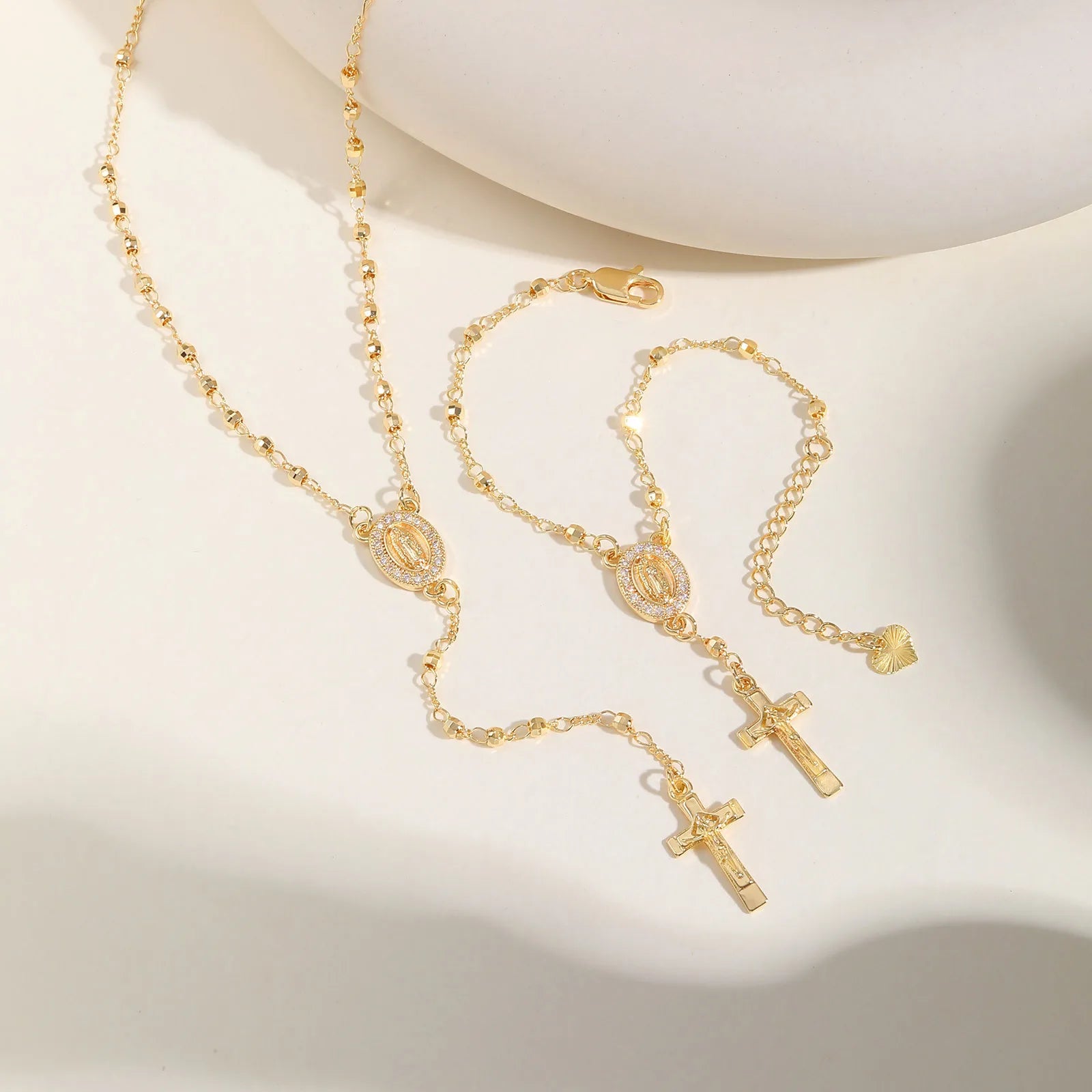 Heritage Rosary Bracelet Gold Plated