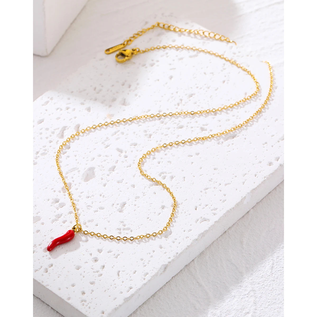 "Pimenta da Terra" 18K Gold Plated Stainless Steel Necklace