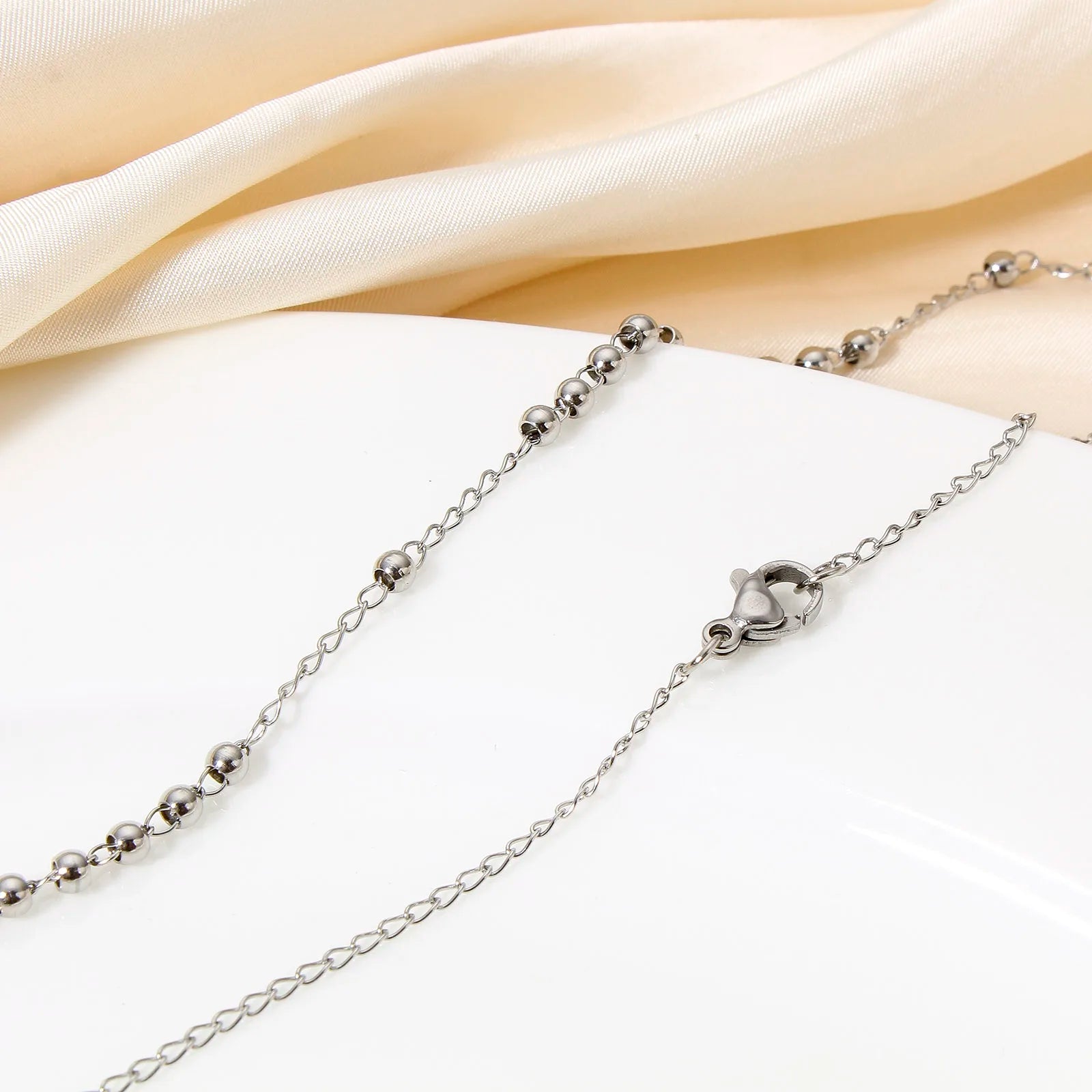 Stainless Steel Virgin Mary Cross Necklace