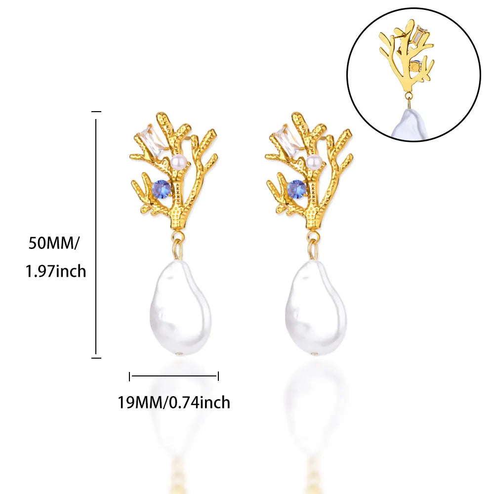 "Sussurro do Coral" Earrings