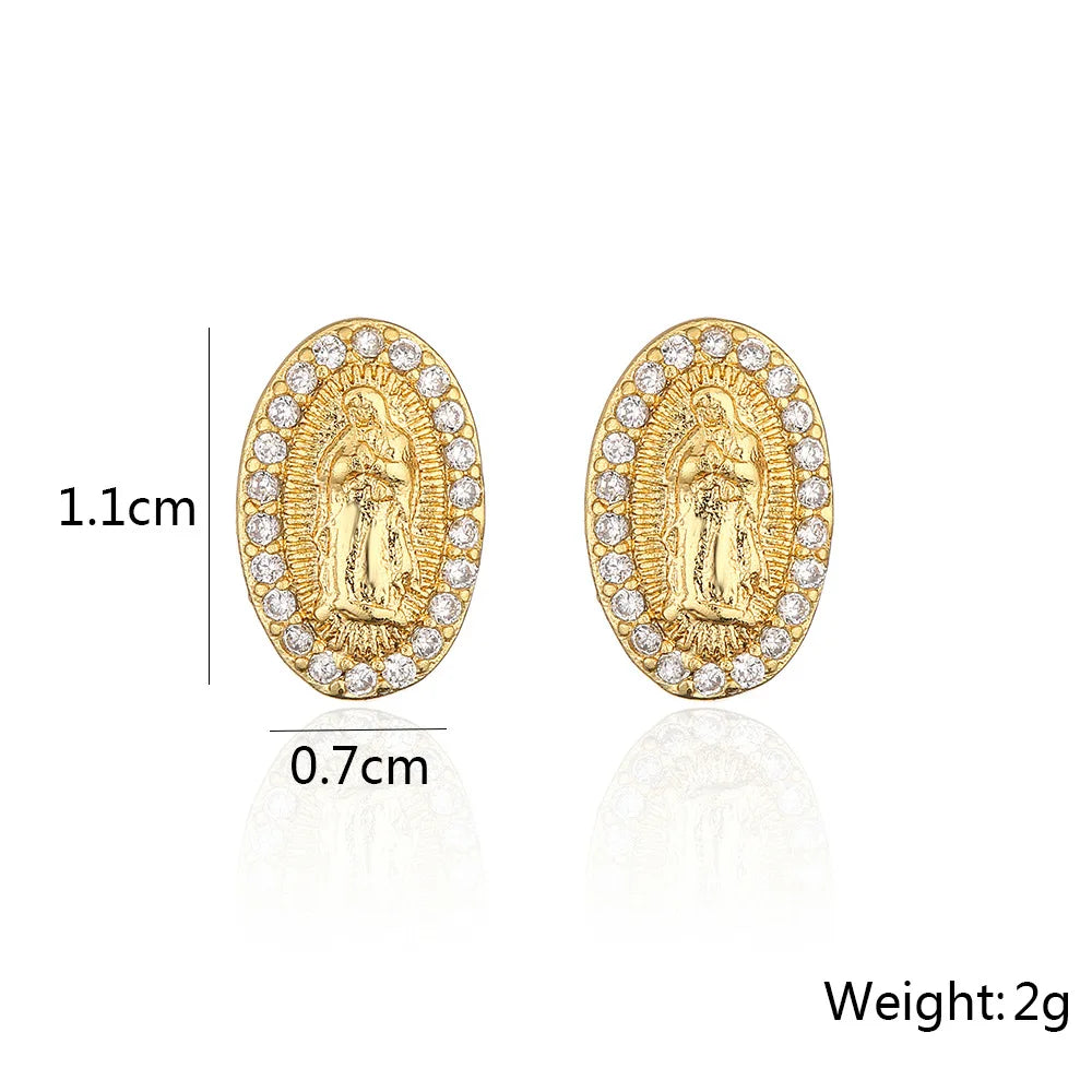 Heritage Earrings Gold Plated