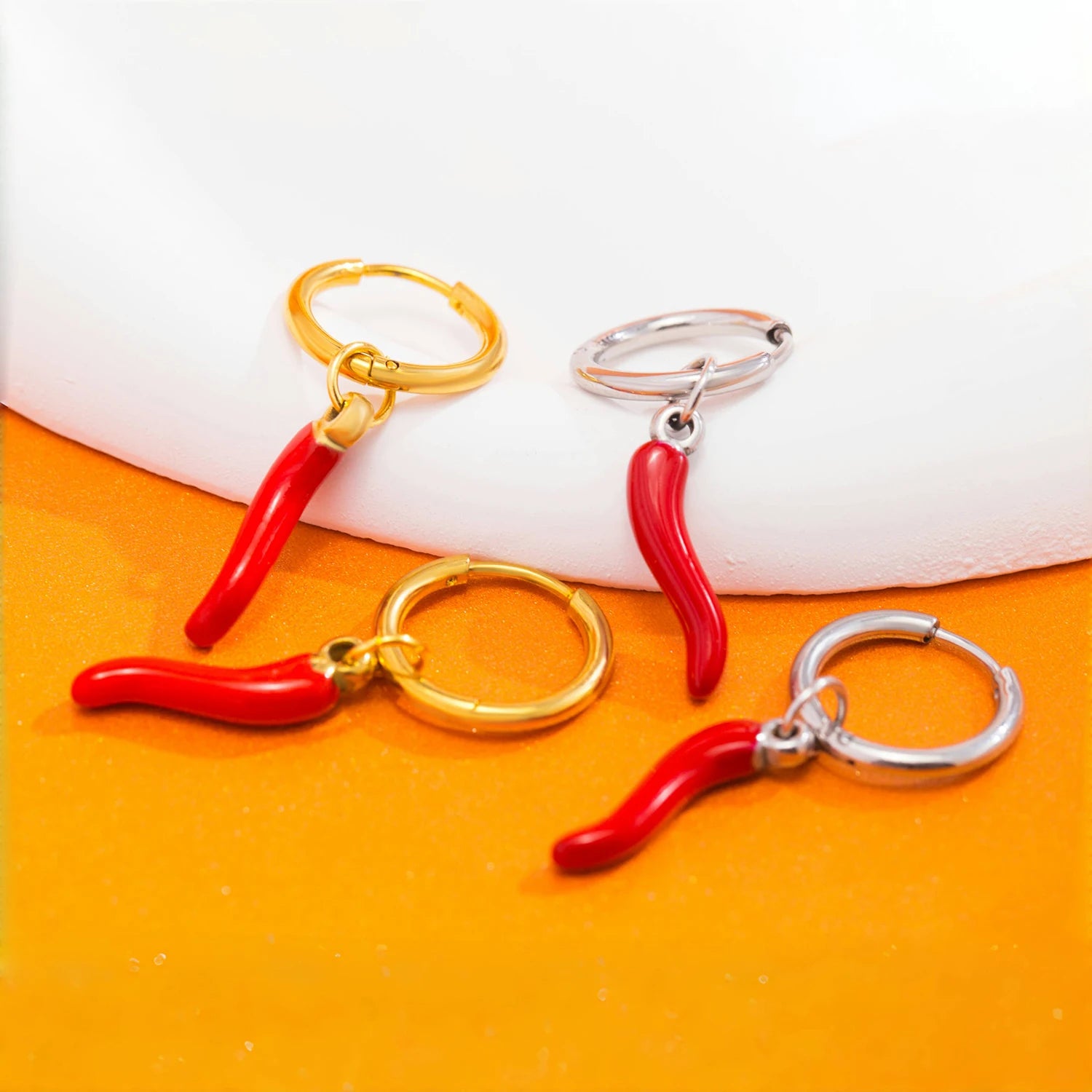 "Pimenta da Terra" Necklace 18k Gold Plated Stainless steel