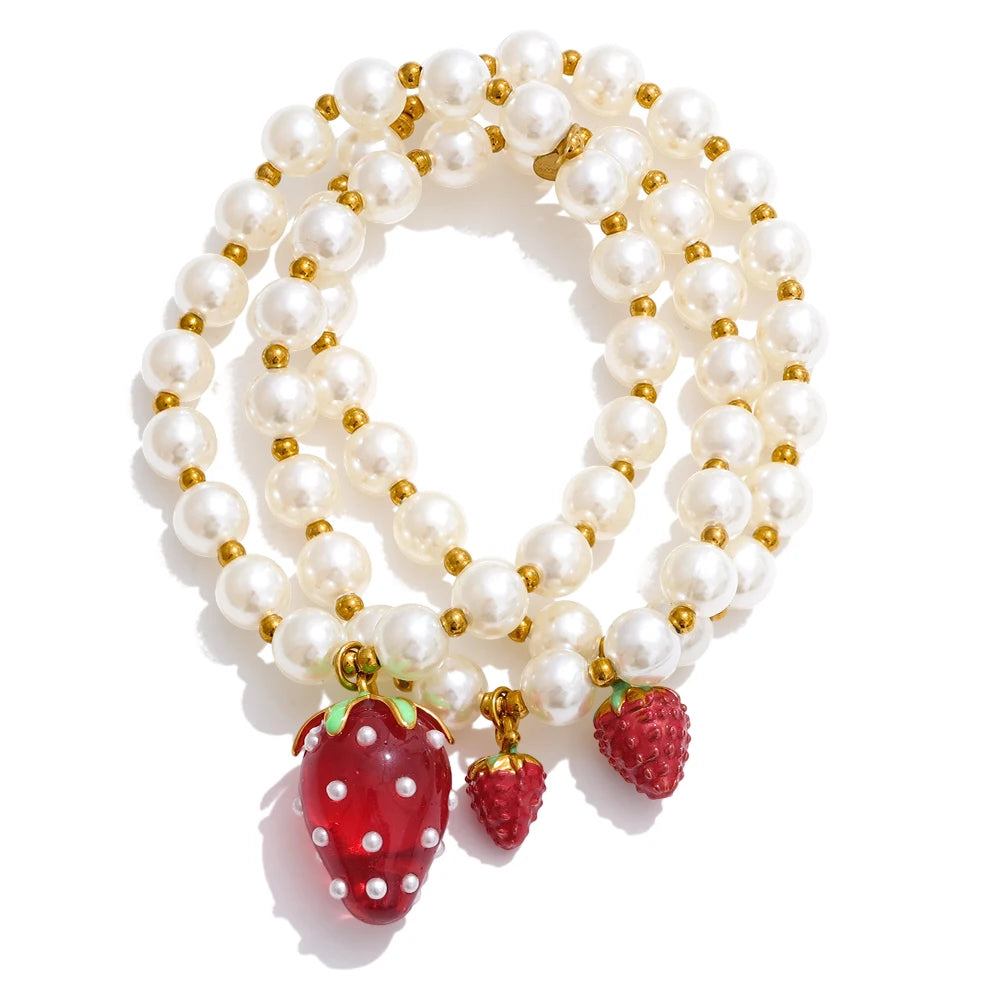 "Morangos com Açúcar" Necklace & Bracelet